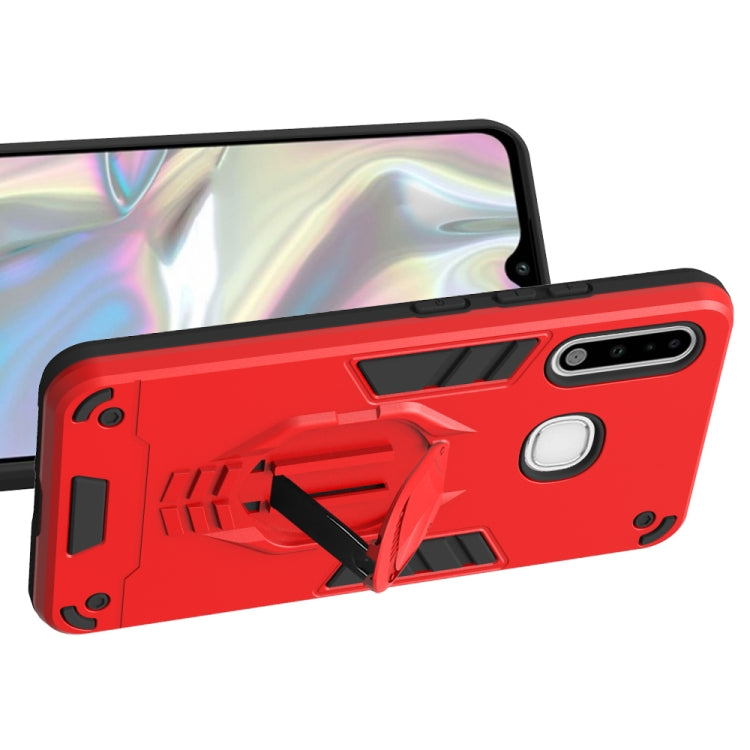 For Samsung Galaxy A70e 2 in 1 Armor Knight Series PC + TPU Protective Case with Invisible Holder
