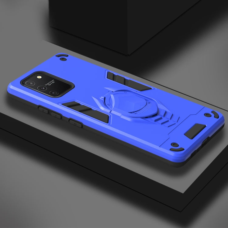 For Samsung Galaxy A91 / S10 Lite 2 in 1 Armor Knight Series PC + TPU Protective Case with Invisible Holder