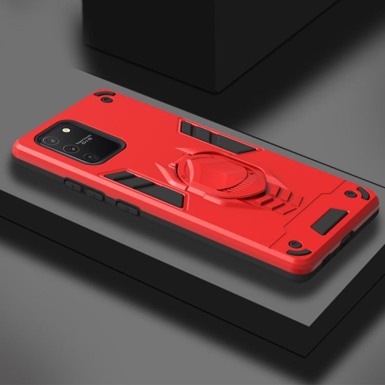 For Samsung Galaxy A91 / S10 Lite 2 in 1 Armor Knight Series PC + TPU Protective Case with Invisible Holder