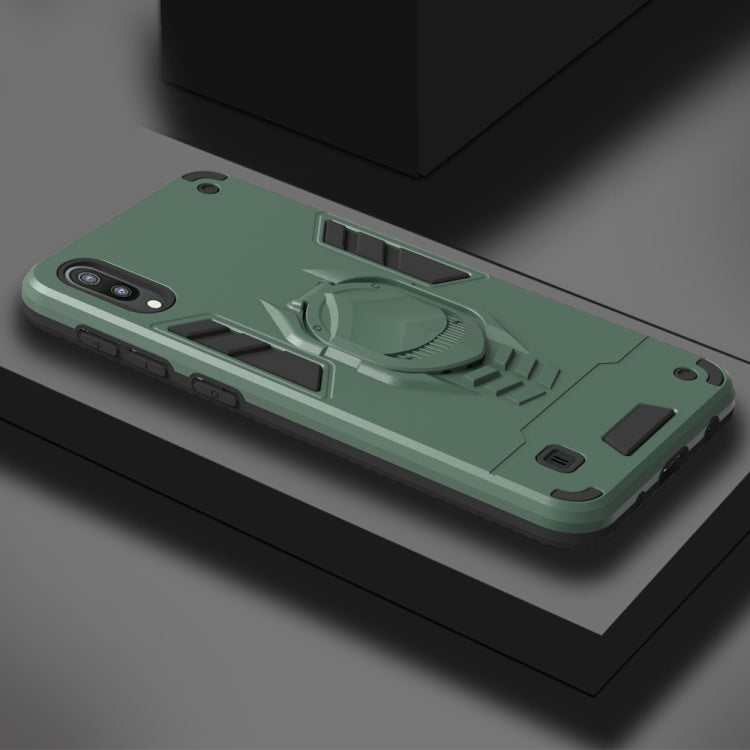 For Samsung Galaxy M10 2 in 1 Armor Knight Series PC + TPU Protective Case with Invisible Holder