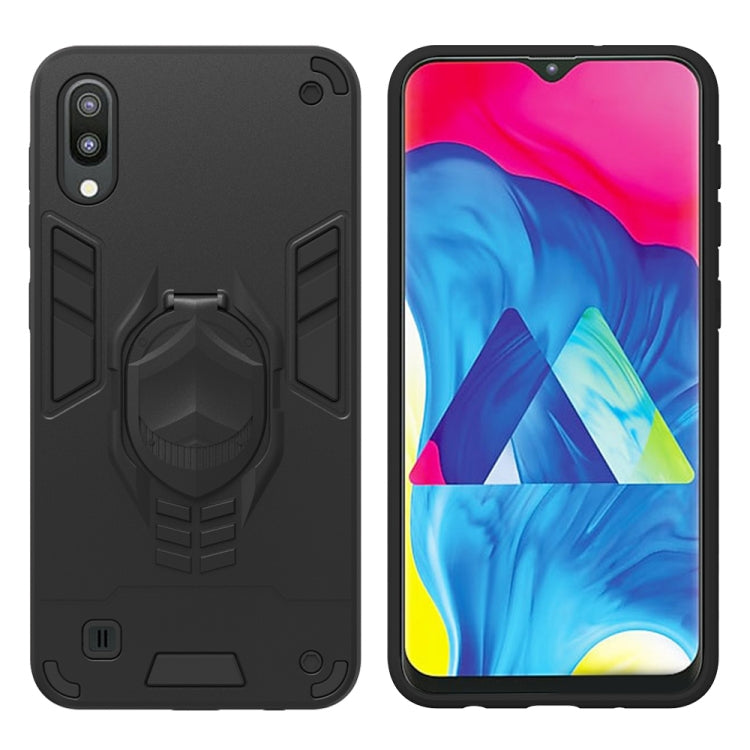 For Samsung Galaxy M10 2 in 1 Armor Knight Series PC + TPU Protective Case with Invisible Holder