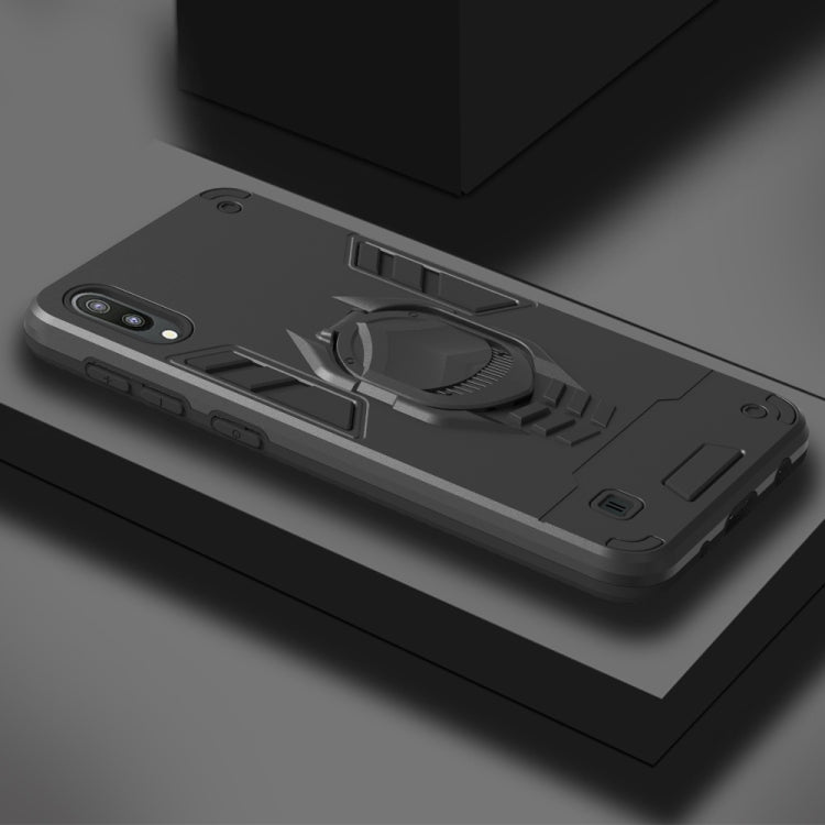 For Samsung Galaxy M10 2 in 1 Armor Knight Series PC + TPU Protective Case with Invisible Holder