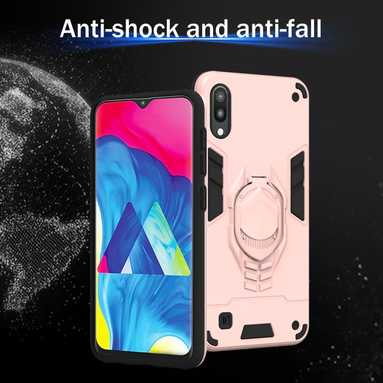 For Samsung Galaxy M10 2 in 1 Armor Knight Series PC + TPU Protective Case with Invisible Holder