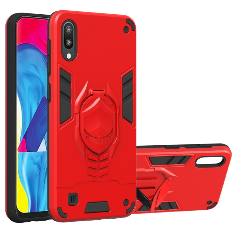 For Samsung Galaxy M10 2 in 1 Armor Knight Series PC + TPU Protective Case with Invisible Holder