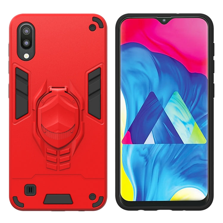 For Samsung Galaxy M10 2 in 1 Armor Knight Series PC + TPU Protective Case with Invisible Holder