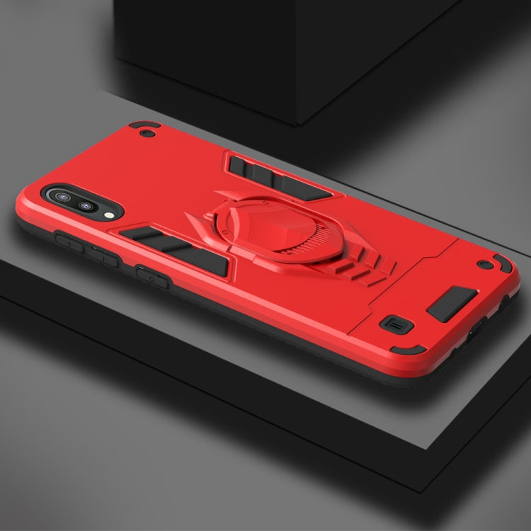 For Samsung Galaxy M10 2 in 1 Armor Knight Series PC + TPU Protective Case with Invisible Holder