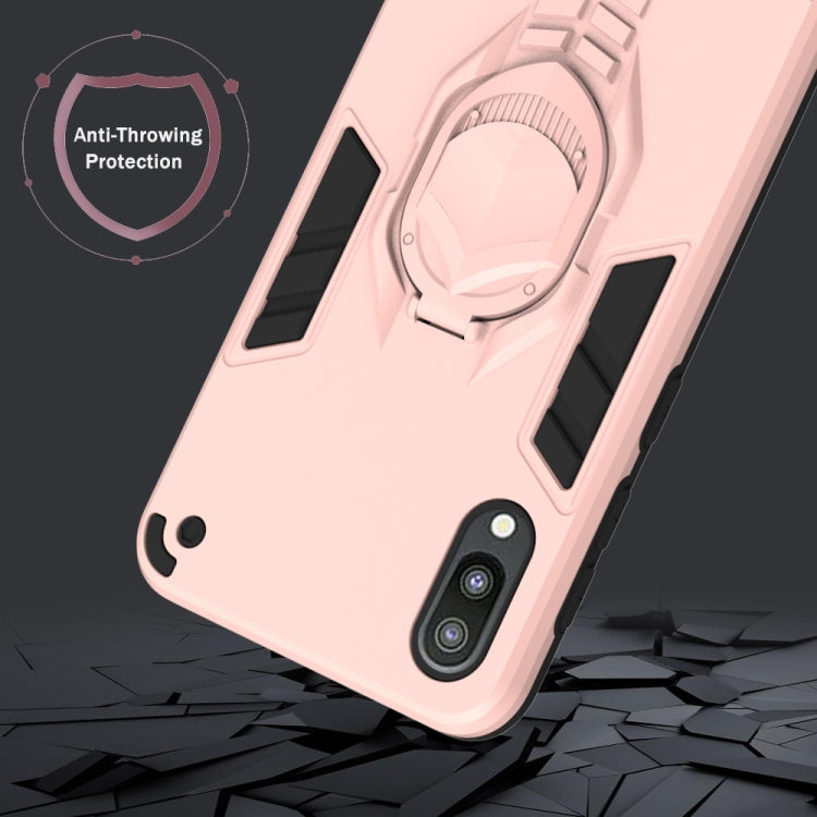 For Samsung Galaxy M10 2 in 1 Armor Knight Series PC + TPU Protective Case with Invisible Holder