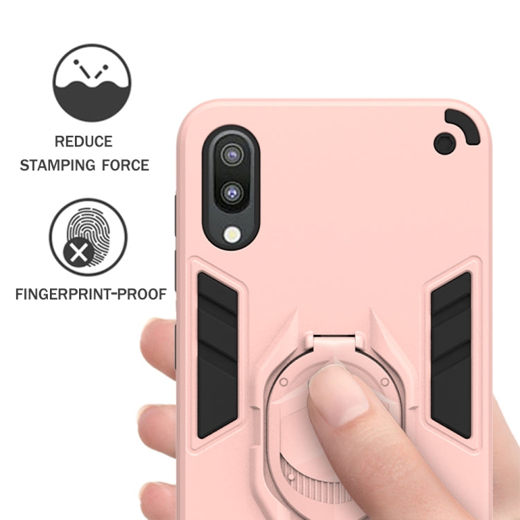 For Samsung Galaxy M10 2 in 1 Armor Knight Series PC + TPU Protective Case with Invisible Holder