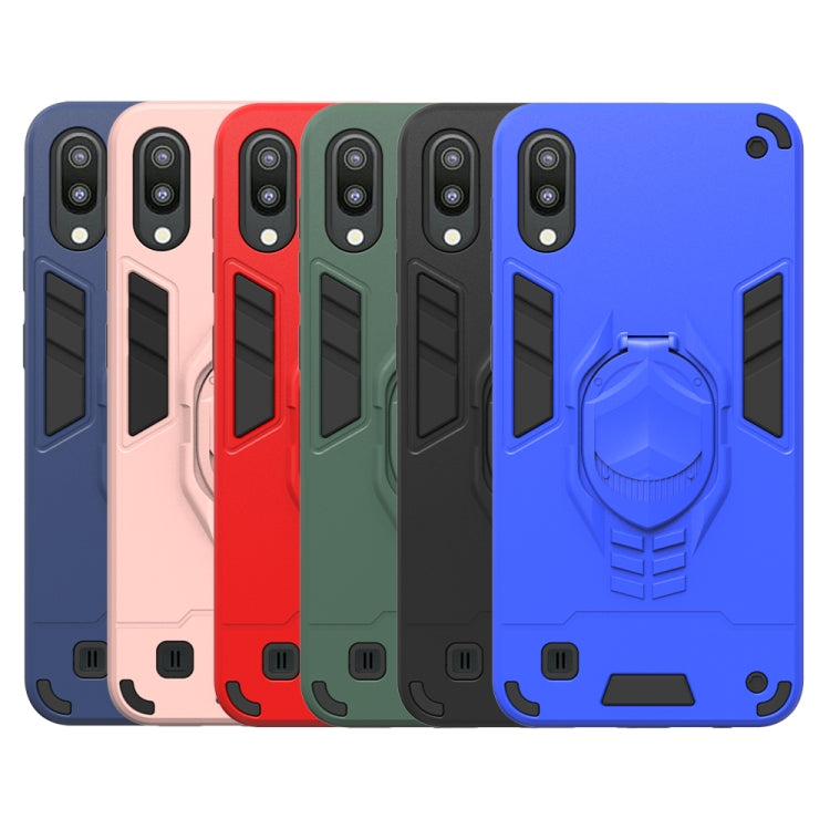 For Samsung Galaxy M10 2 in 1 Armor Knight Series PC + TPU Protective Case with Invisible Holder
