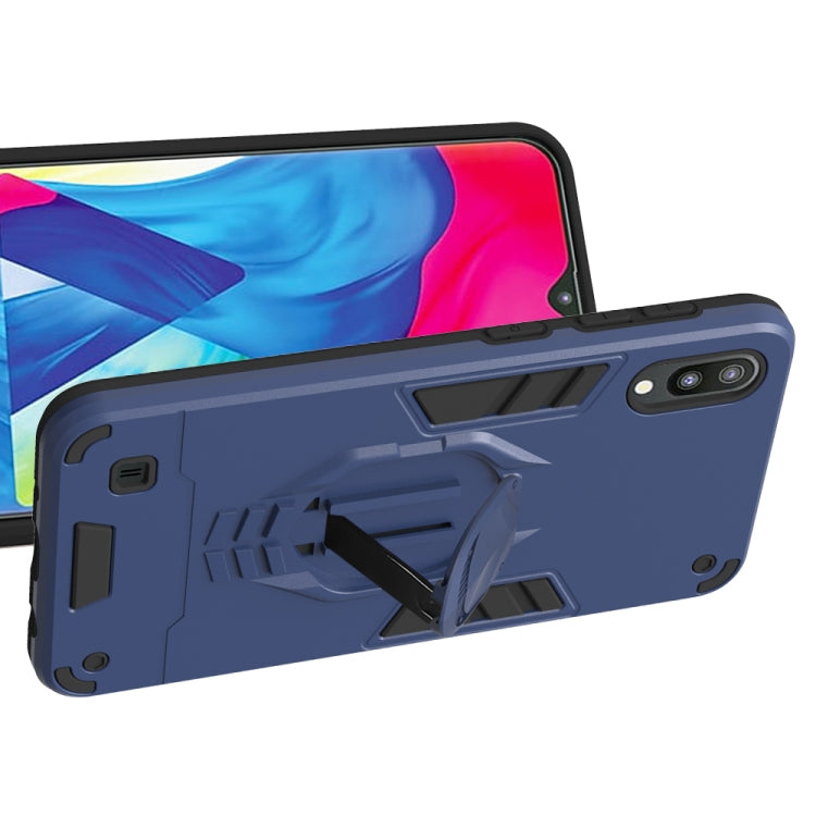 For Samsung Galaxy M10 2 in 1 Armor Knight Series PC + TPU Protective Case with Invisible Holder
