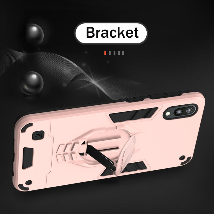 For Samsung Galaxy M10 2 in 1 Armor Knight Series PC + TPU Protective Case with Invisible Holder