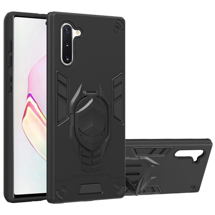 For Samsung Galaxy Note 10 2 in 1 Armor Knight Series PC + TPU Protective Case with Invisible Holder
