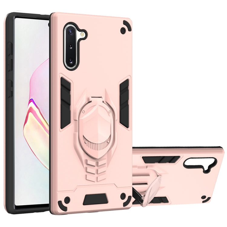 For Samsung Galaxy Note 10 2 in 1 Armor Knight Series PC + TPU Protective Case with Invisible Holder
