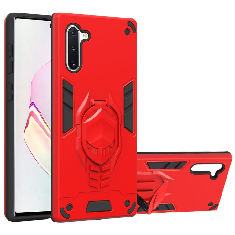 For Samsung Galaxy Note 10 2 in 1 Armor Knight Series PC + TPU Protective Case with Invisible Holder