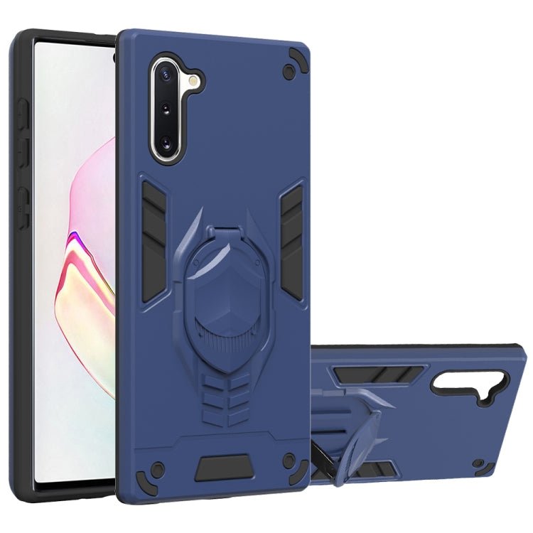 For Samsung Galaxy Note 10 2 in 1 Armor Knight Series PC + TPU Protective Case with Invisible Holder