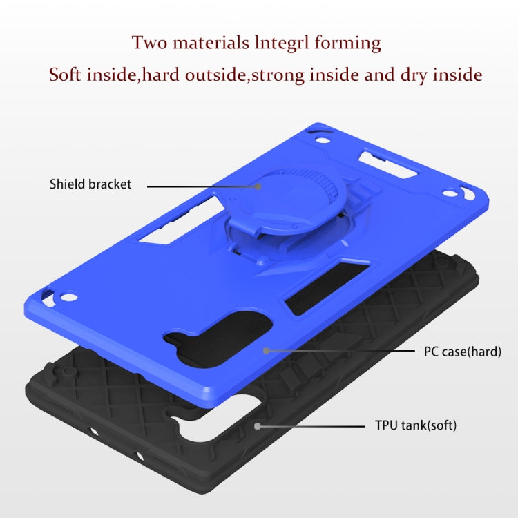 For Samsung Galaxy Note 10 2 in 1 Armor Knight Series PC + TPU Protective Case with Invisible Holder