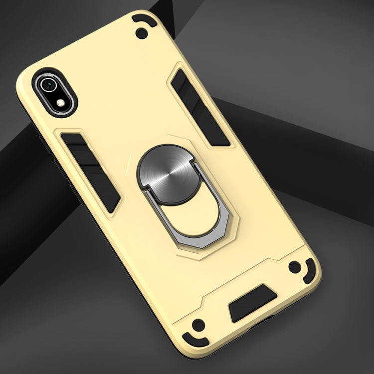 For Xiaomi Redmi 7A 2 in 1 Armour Series PC + TPU Protective Case with Ring Holder