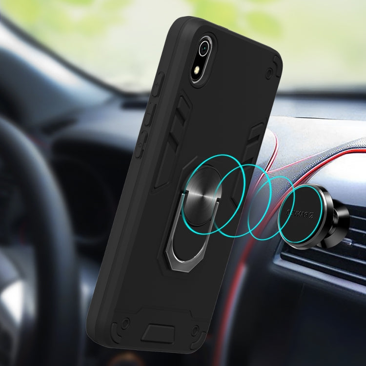 For Xiaomi Redmi 7A 2 in 1 Armour Series PC + TPU Protective Case with Ring Holder