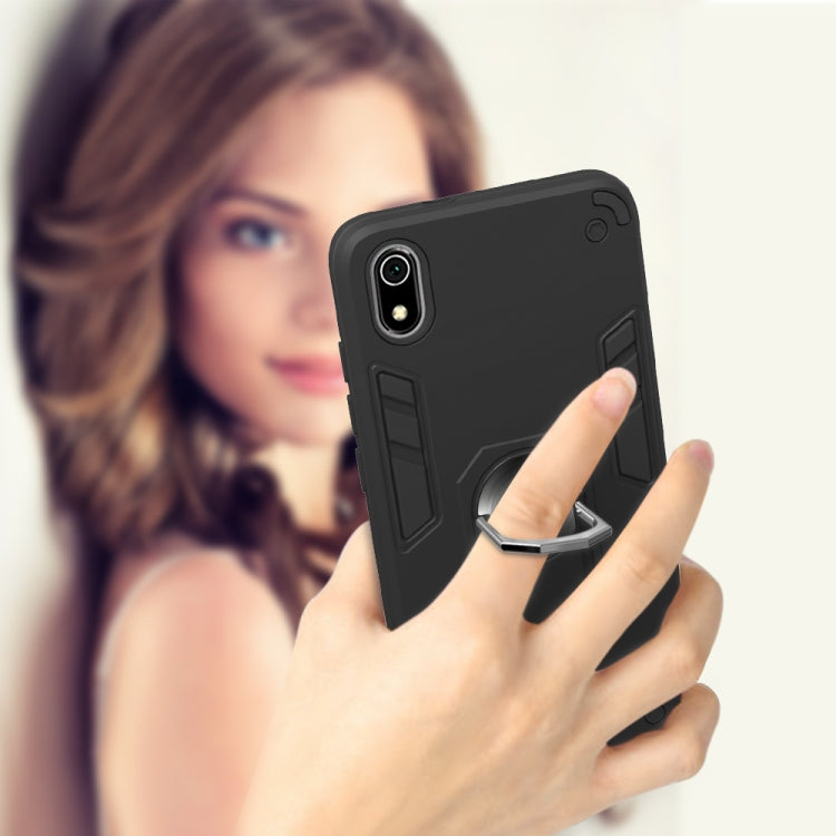 For Xiaomi Redmi 7A 2 in 1 Armour Series PC + TPU Protective Case with Ring Holder