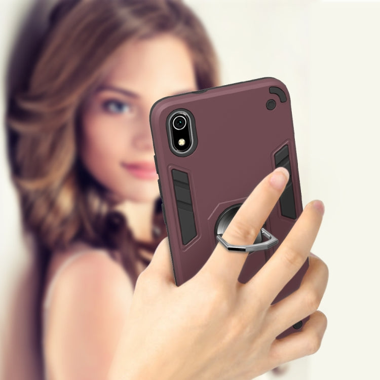 For Xiaomi Redmi 7A 2 in 1 Armour Series PC + TPU Protective Case with Ring Holder