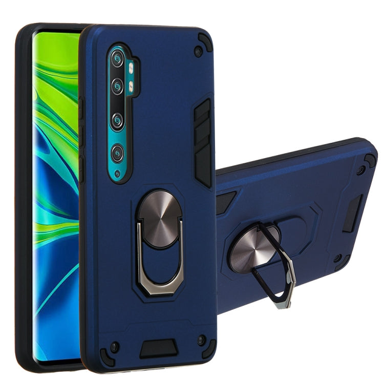 For Xiaomi Mi CC9 Pro / Mi Note 10 / Mi Note 10 Pro 2 in 1 Armour Series PC + TPU Protective Case with Ring Holder