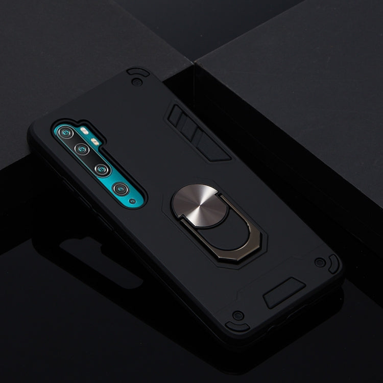 For Xiaomi Mi CC9 Pro / Mi Note 10 / Mi Note 10 Pro 2 in 1 Armour Series PC + TPU Protective Case with Ring Holder