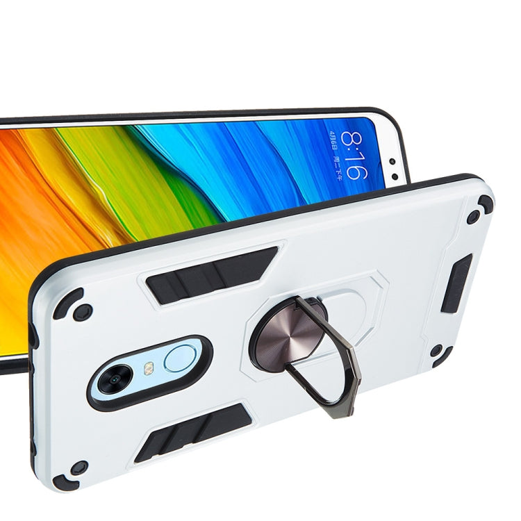 For Xiaomi Rdemi 5 Plus / Note 5 (India) 2 in 1 Armour Series PC + TPU Protective Case with Ring Holder