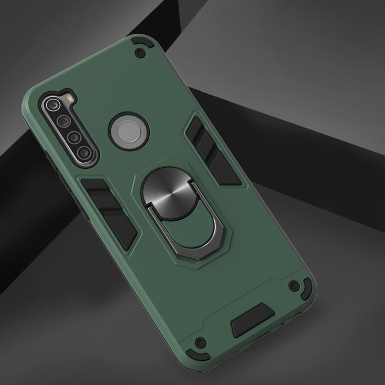 For Xiaomi Redmi Note 8T 2 in 1 Armour Series PC + TPU Protective Case with Ring Holder