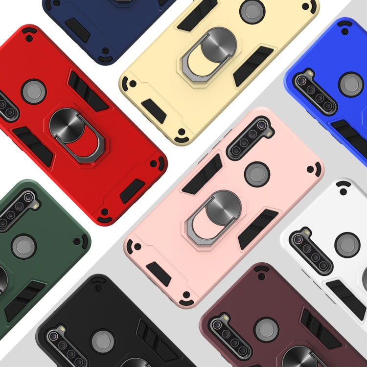 For Xiaomi Redmi Note 8T 2 in 1 Armour Series PC + TPU Protective Case with Ring Holder