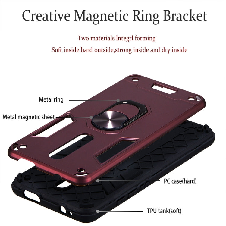 For Xiaomi Redmi K20 2 in 1 Armour Series PC + TPU Protective Case with Ring Holder