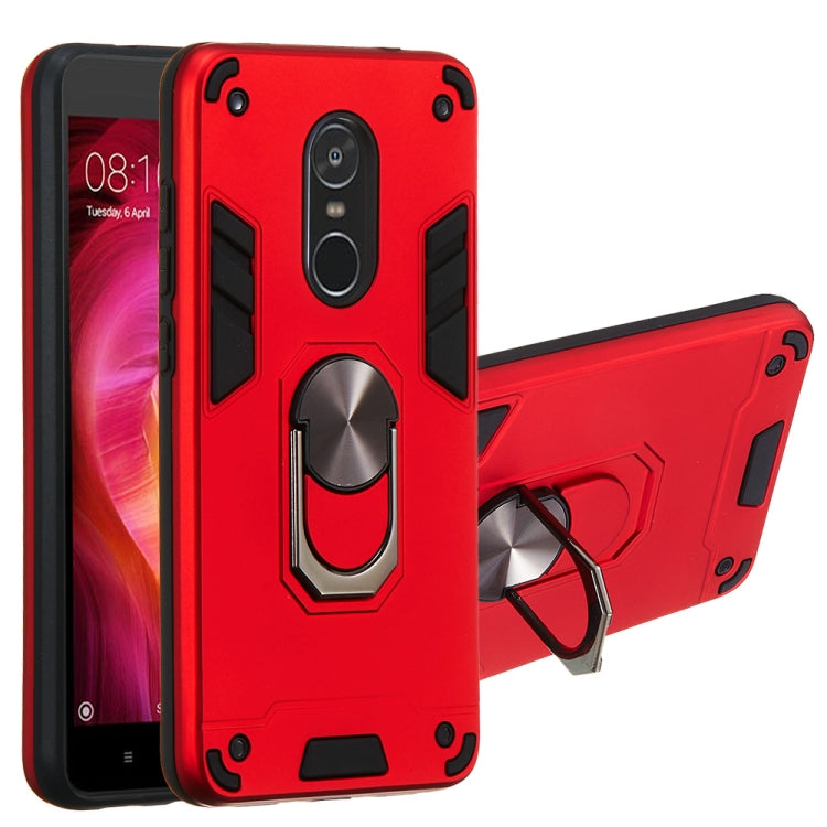 For Xiaomi Redmi Note 4 / Note 4X / Redmi 4(India) 2 in 1 Armour Series PC + TPU Protective Case with Ring Holder