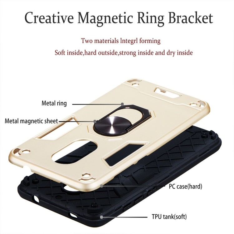 For Xiaomi Redmi Note 4 / Note 4X / Redmi 4(India) 2 in 1 Armour Series PC + TPU Protective Case with Ring Holder