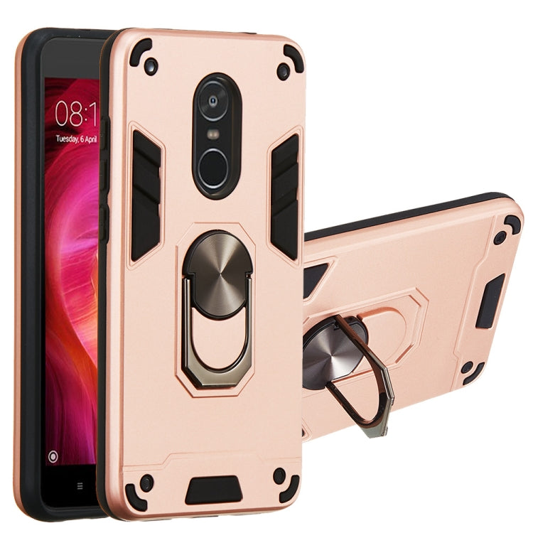 For Xiaomi Redmi Note 4 / Note 4X / Redmi 4(India) 2 in 1 Armour Series PC + TPU Protective Case with Ring Holder