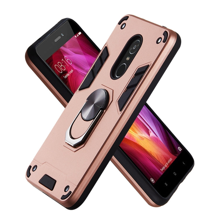 For Xiaomi Redmi Note 4 / Note 4X / Redmi 4(India) 2 in 1 Armour Series PC + TPU Protective Case with Ring Holder
