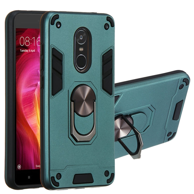 For Xiaomi Redmi Note 4 / Note 4X / Redmi 4(India) 2 in 1 Armour Series PC + TPU Protective Case with Ring Holder