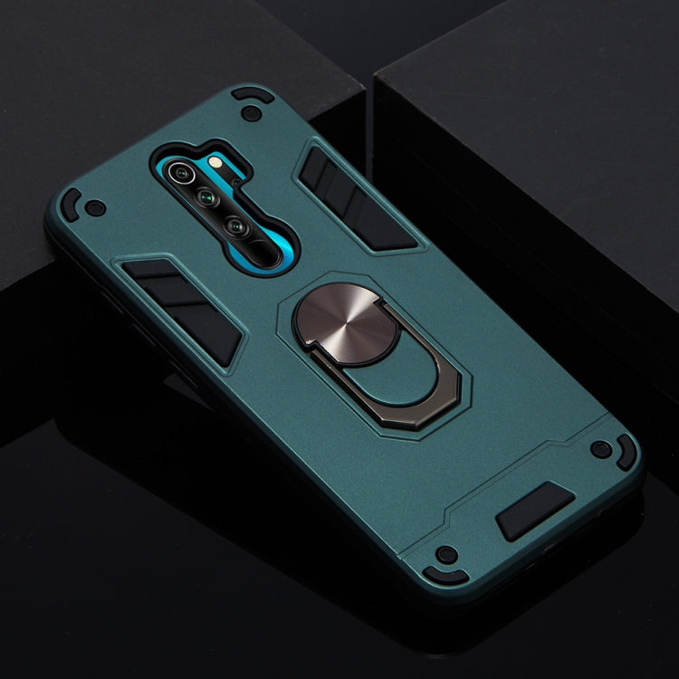 For Xiaomi Redmi Note 8 Pro 2 in 1 Armour Series PC + TPU Protective Case with Ring Holder