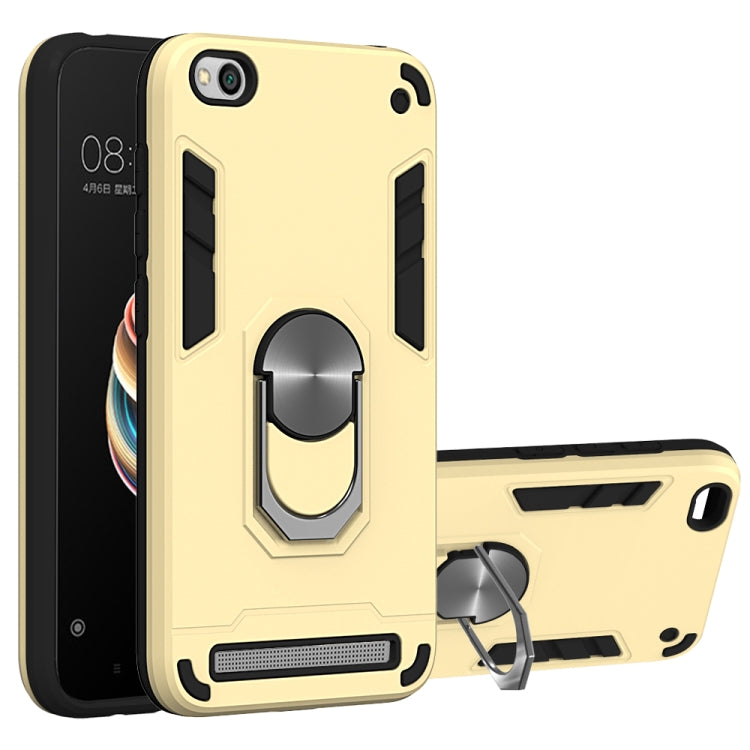 For Xiaomi Redmi 5A / 5A Prime / Y1 2 in 1 Armour Series PC + TPU Protective Case with Ring Holder