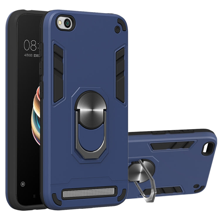 For Xiaomi Redmi 5A / 5A Prime / Y1 2 in 1 Armour Series PC + TPU Protective Case with Ring Holder