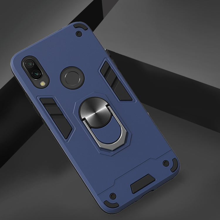 For Xiaomi Redmi 7 / Y3 2 in 1 Armour Series PC + TPU Protective Case with Ring Holder