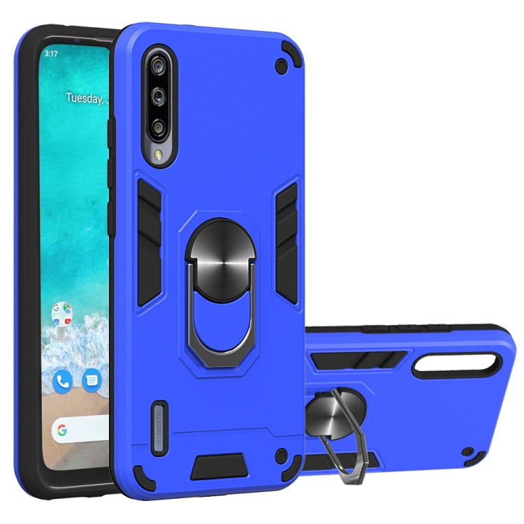 For Xiaomi Mi CC9e / A3 2 in 1 Armour Series PC + TPU Protective Case with Ring Holder