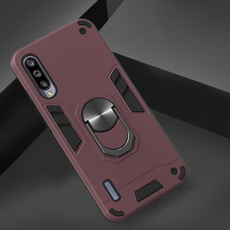 For Xiaomi Mi CC9e / A3 2 in 1 Armour Series PC + TPU Protective Case with Ring Holder