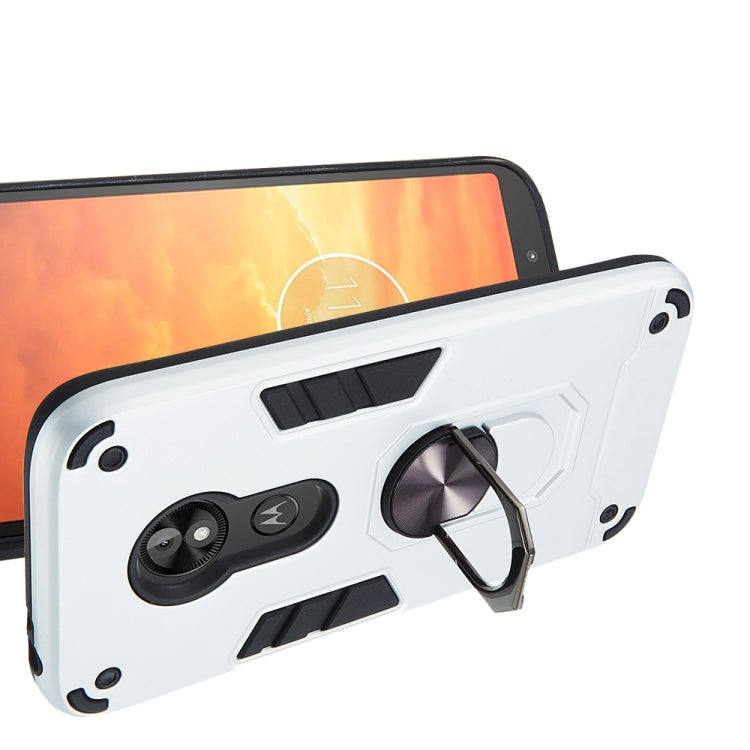 For Motorola E5 Play / E5 (US Version) 2 in 1 Armour Series PC + TPU Protective Case with Ring Holder