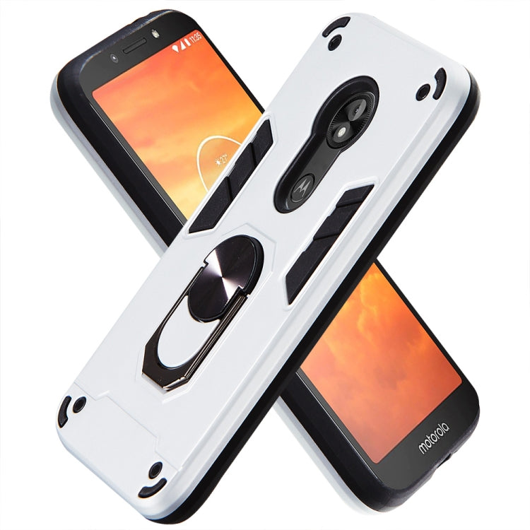 For Motorola E5 Play / E5 (US Version) 2 in 1 Armour Series PC + TPU Protective Case with Ring Holder