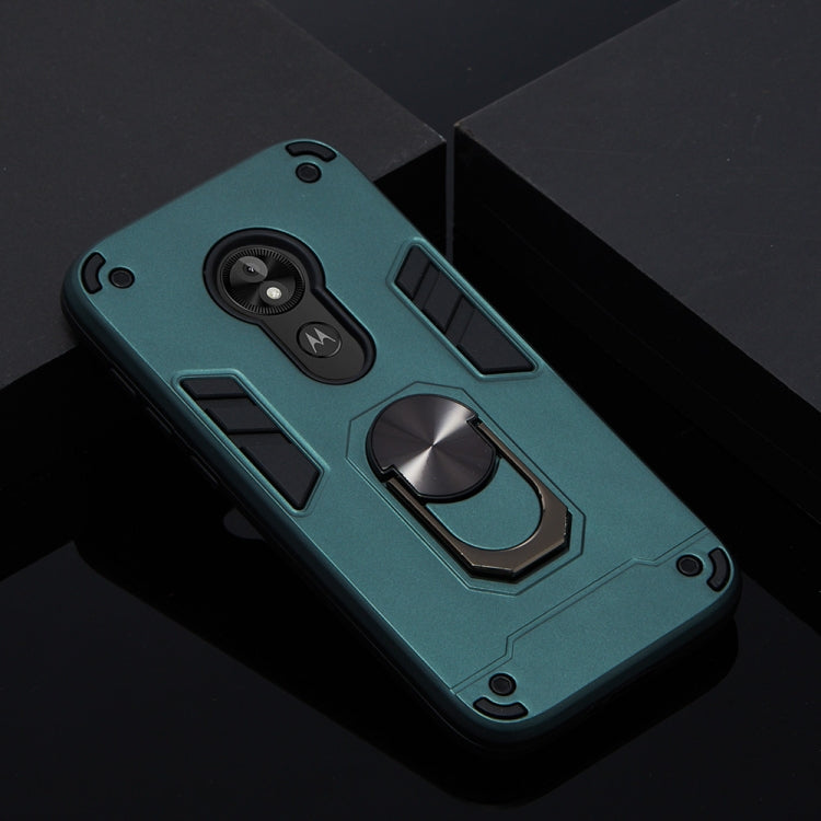 For Motorola E5 Play / E5 (US Version) 2 in 1 Armour Series PC + TPU Protective Case with Ring Holder