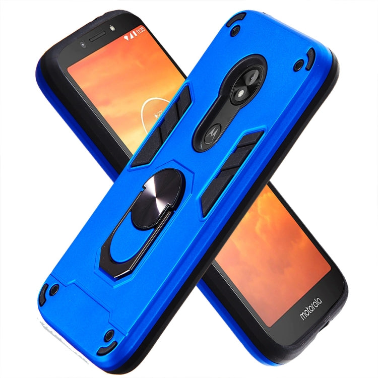 For Motorola E5 Play / E5 (US Version) 2 in 1 Armour Series PC + TPU Protective Case with Ring Holder