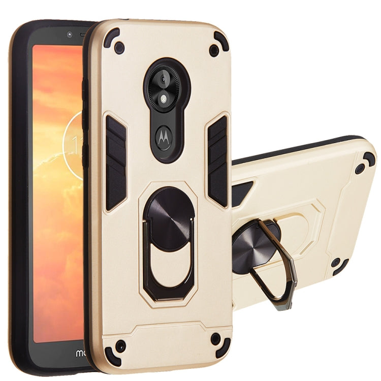 For Motorola E5 Play / E5 (US Version) 2 in 1 Armour Series PC + TPU Protective Case with Ring Holder