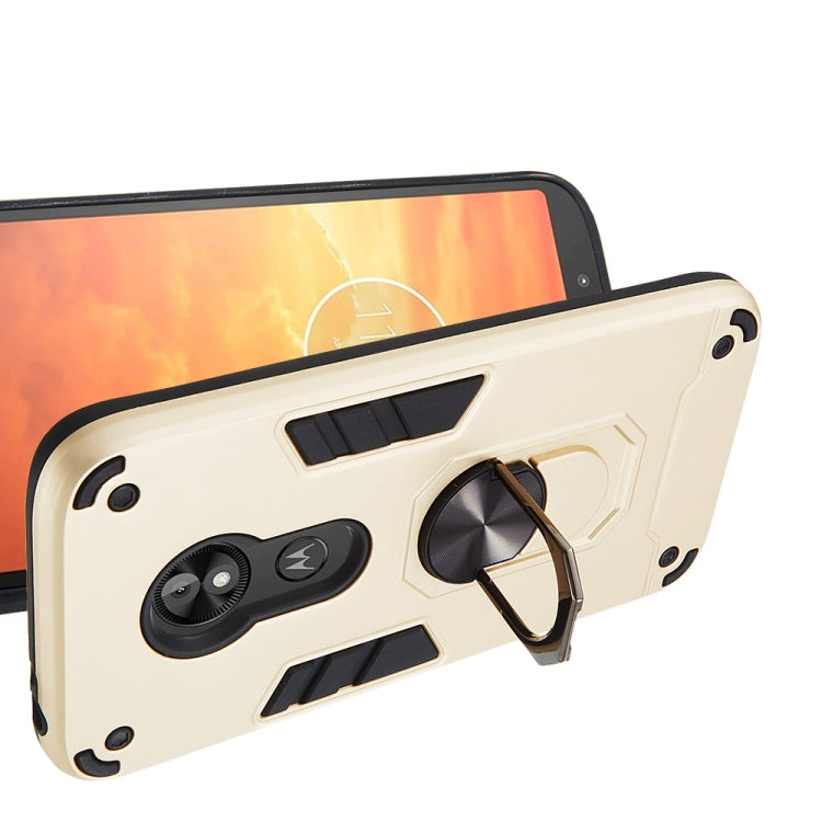 For Motorola E5 Play / E5 (US Version) 2 in 1 Armour Series PC + TPU Protective Case with Ring Holder