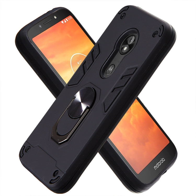 For Motorola E5 Play / E5 (US Version) 2 in 1 Armour Series PC + TPU Protective Case with Ring Holder