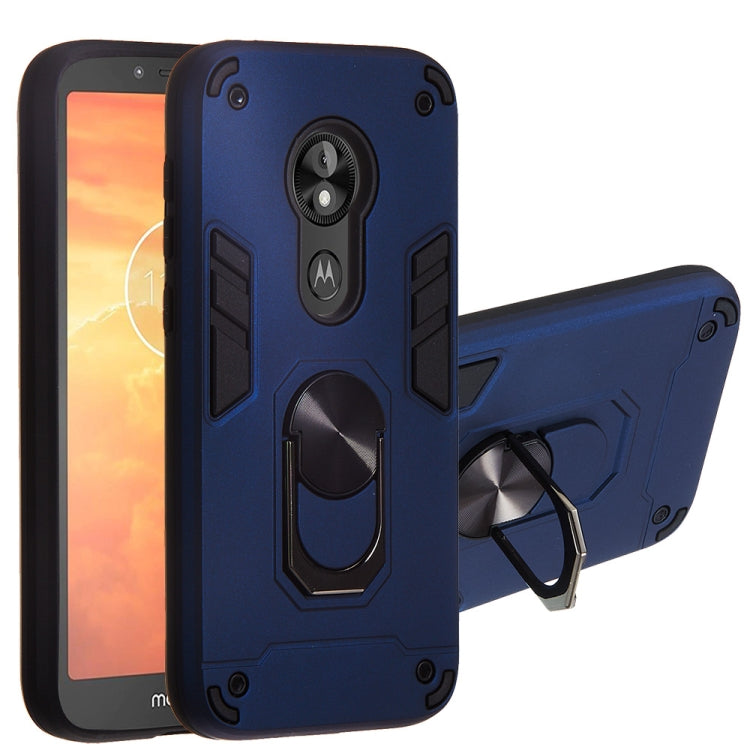 For Motorola E5 Play / E5 (US Version) 2 in 1 Armour Series PC + TPU Protective Case with Ring Holder
