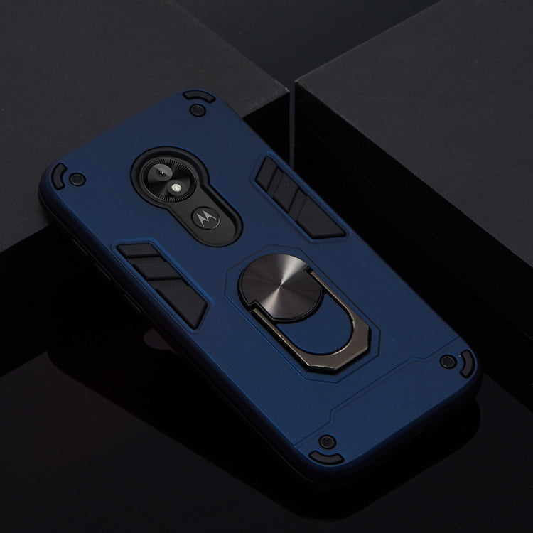For Motorola E5 Play / E5 (US Version) 2 in 1 Armour Series PC + TPU Protective Case with Ring Holder
